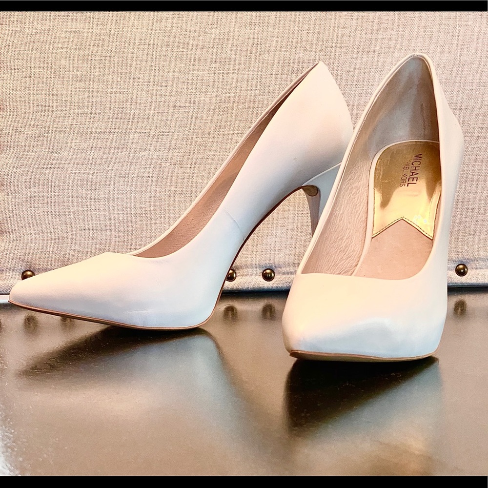 Michael Kors Joselle Optic White Pumps